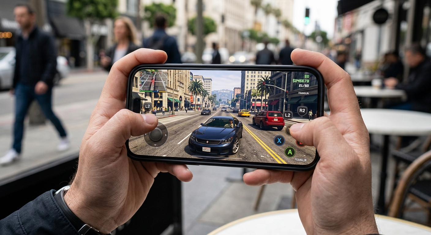 GTA 5 запущена на Android через Winlator