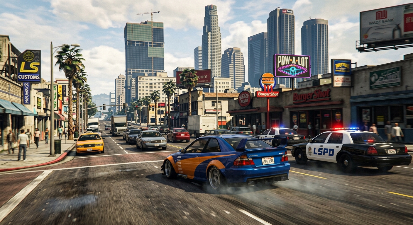 Скриншот GTA 5 в Winlator